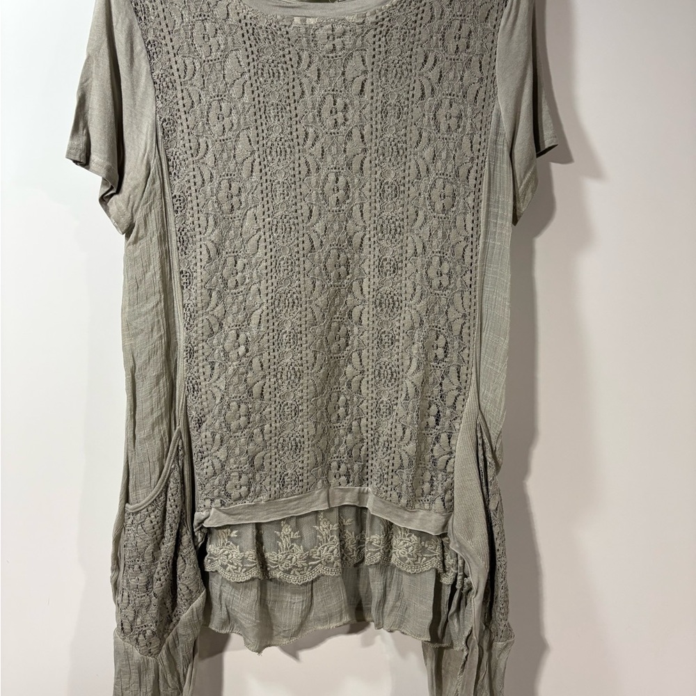 Simply Couture top sage green size XL